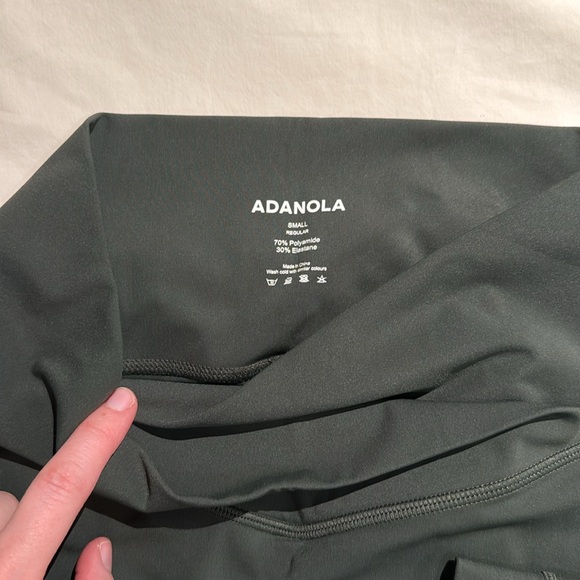 Adanola Green Leggings size Small NEVER WORN - Picture 3 of 4